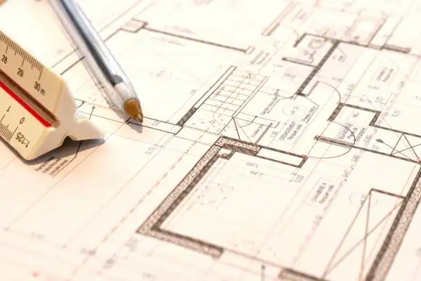 Image of architect Yateley drawings